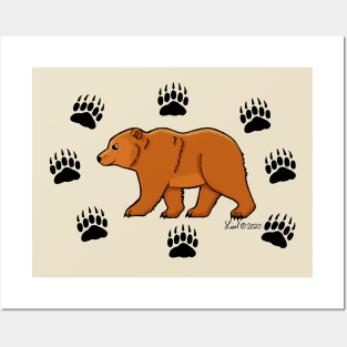 Grizzly Tracks Posters and Art